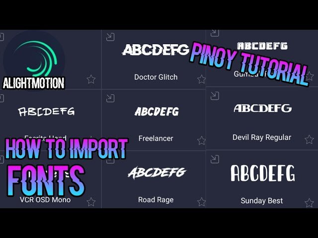 how to add fonts to alight motion 1720413710