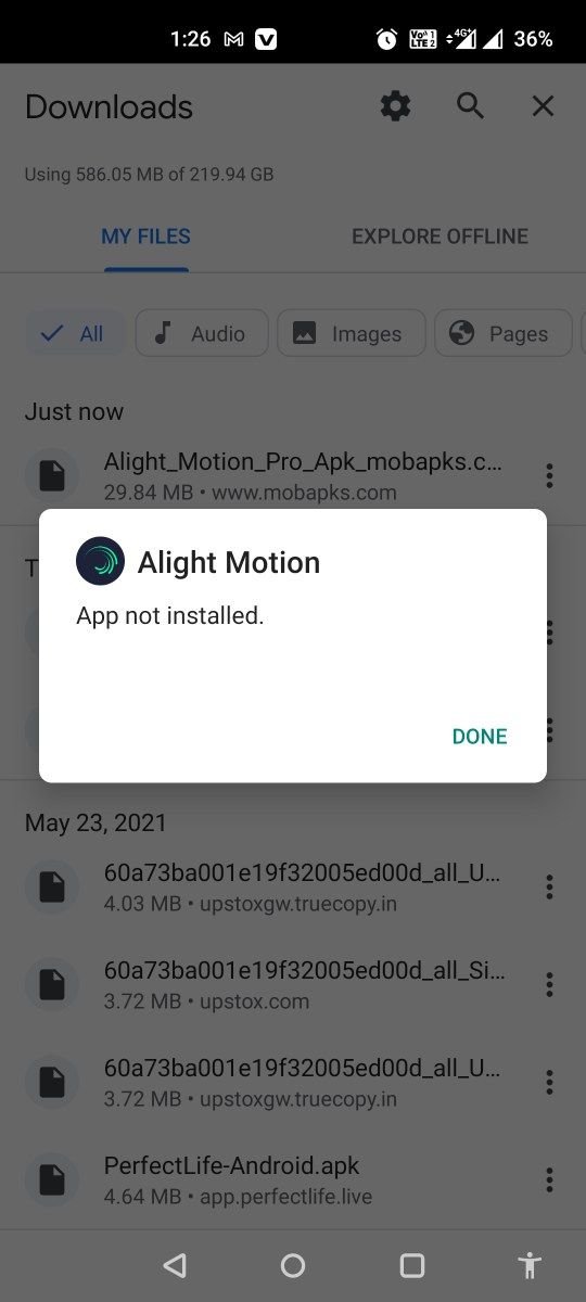 why alight motion is not installing 1720415263