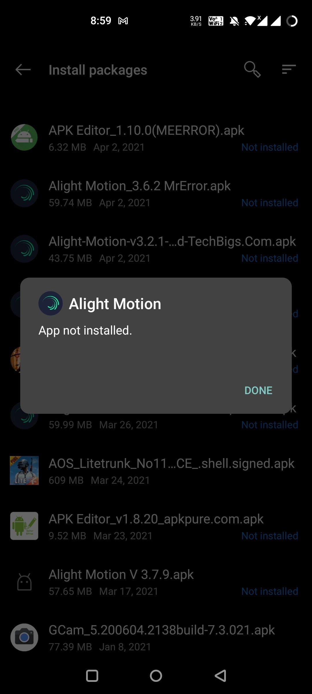 why is my alight motion not opening 1720420207